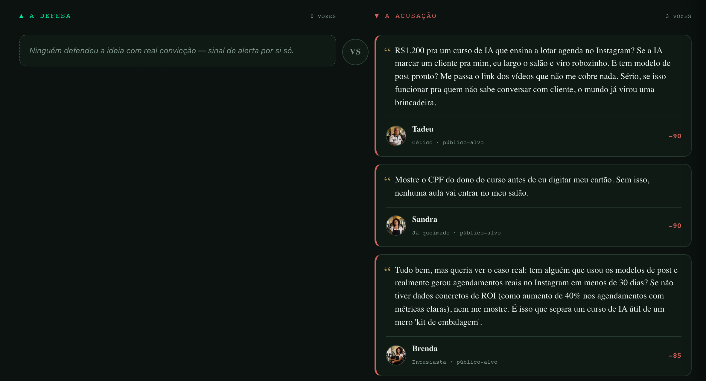O debate a favor e contra da oferta